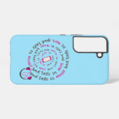 引用文ガーリー男性の音楽の悪趣味の良い味 SAMSUNG GALAXYケース (裏面横)