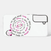 引用文ガーリー男性の音楽の悪趣味の良い味 SAMSUNG GALAXYケース (裏面横)