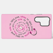 引用文ガーリー男性の音楽の悪趣味の良い味 SAMSUNG GALAXYケース (裏面横)