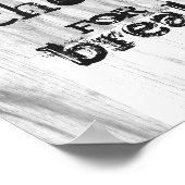 引用文キッチンポスタ食べーチョコレート朝食 ポスター (角)