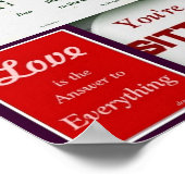 引用文コラージュのポスター ポスター (角)