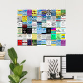 引用文コラージュのポスター ポスター (ホームオフィス)