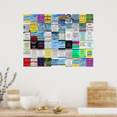 引用文コラージュのポスター ポスター (キッチン)