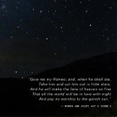 引用文コンテンポラリーミニマル星空の夜 ポスター