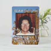 引用文ゴールデンリーフ秋ツリー背景葬儀 プログラム (スタンド正面)