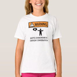 引用文シェークスピア Tシャツ