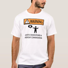 引用文シェークスピア Tシャツ
