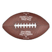 引用文シンプルパパギフトパーソナライズされた アメリカンフットボール (正面)