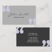 引用文シンプルマーク弁護士/弁護士名刺 名刺 (正面/裏面)