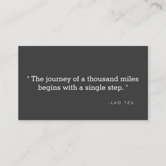 引用文シンプル作家・ライターII向け名刺 名刺 (正面)