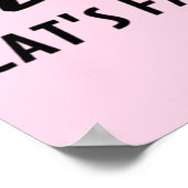 引用文シンプル猫好き ポスター (角)