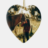 引用文シンプル記念記念馬写真 セラミックオーナメント (右)