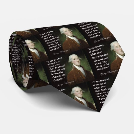 引用文ジョージ・ワシントンの言論の自由 ネクタイ (ロール)