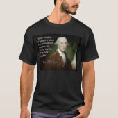 引用文ジョージ・ワシントンの言論の自由 Tシャツ (正面)