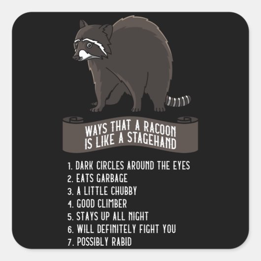 引用文スおもしろいタージハンドギフトローディステージクルー スクエアシール (正面)