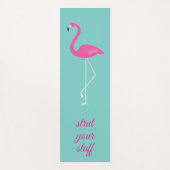 引用文ストラットユアザ物ピンクフラミンゴ ヨガマット (正面)