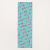 引用文ストラットユアザ物ピンクフラミンゴ ヨガマット (裏面)