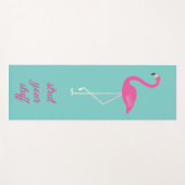 引用文ストラットユアザ物ピンクフラミンゴ ヨガマット (正面(横))