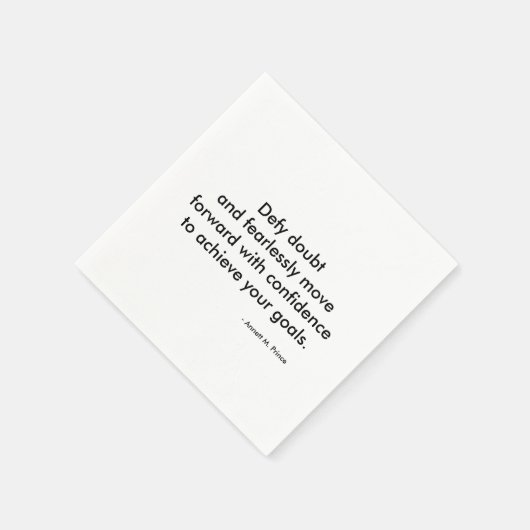 引用文ス感動的ホワイトカクテルナプキン スタンダードカクテルナプキン (角)