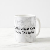 引用文ズおもしろい·コーヒー·マグ·オースト·チャイルド·ルールズ·カップ コーヒーマグカップ (正面右)