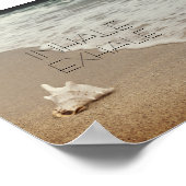 引用文タイポグラフィビーチポスターINHALE ポスター (角)