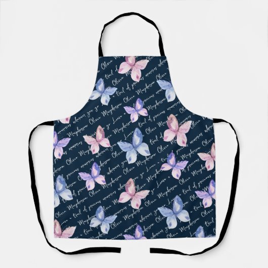 引用文チョイ感動的ズモノグラム エプロン (正面)