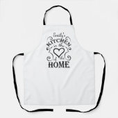 引用文デザインをキッチンエプロンに使う エプロン (正面)
