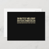 引用文ドイツおもしろい・ドイツ・引用文 案内ポストカード (正面/裏面)