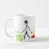 引用文ハートブレイクと強さの克服 コーヒーマグカップ (左)