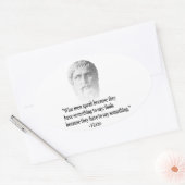 引用文バイプラト 楕円形シール (封筒)