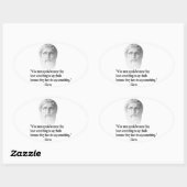 引用文バイプラト 楕円形シール (シート)