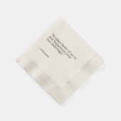 引用文パーソナライズされたまたはソングリリック結婚のナプキン 縁ありカクテルナプキン (角)