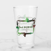 引用文パーソナライズされたビールガラスパパ タンブラーグラス (裏面)