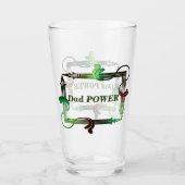 引用文パーソナライズされたビールガラスパパ タンブラーグラス (正面)