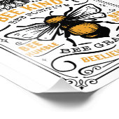 引用文ビー親切なビービー前向き感謝 フォトプリント            (角)