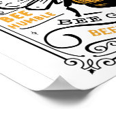 引用文ビー親切なビービー前向き感謝 ポスター (角)