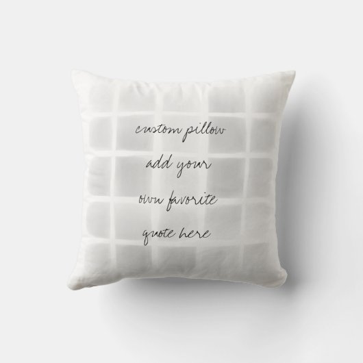 引用文ピローウォーターカスタムカラーのホームデコを追加 クッション (裏面)