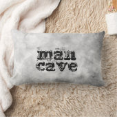 引用文ピローマンケイブグレーの水色デザイン ランバークッション (ブランケット)