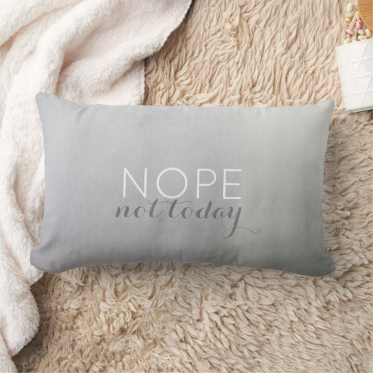 引用文ピローユーモア今日はグレーではない ランバークッション (ブランケット)