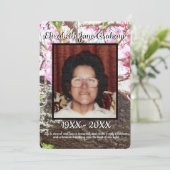 引用文ピーチ開花ツリーバックグラウンド葬儀 プログラム (スタンド正面)