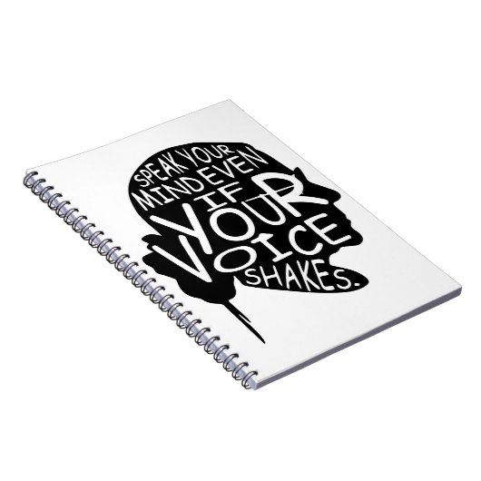 引用文フェミニストギフト、悪名高いRBG ノートブック (右側)