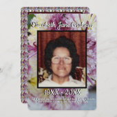 引用文フォトスパイダーママフローラ背景葬儀 プログラム (正面/裏面)