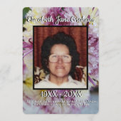 引用文フォトスパイダーママフローラ背景葬儀 プログラム (正面)