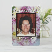 引用文フォトスパイダーママフローラ背景葬儀 プログラム (スタンド正面)