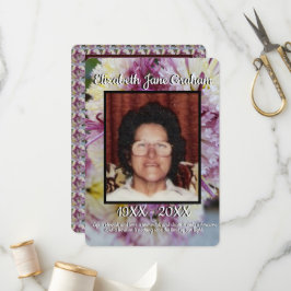 引用文フォトスパイダーママフローラ背景葬儀 プログラム