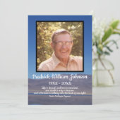 引用文フォトレイクと山の背景葬儀 プログラム (スタンド正面)