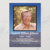 引用文フォトレイクと山の背景葬儀 プログラム (正面)