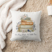 引用文ブッカスタムクヴィンテージベージュブルーバラ クッション (ブランケット)