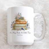 引用文ブッカスタムクヴィンテージベージュブルーフラワーズ コーヒーマグカップ