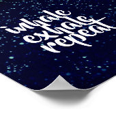 引用文ポスタやる気を起こさせるーinhale exhale repeat ポスター (角)